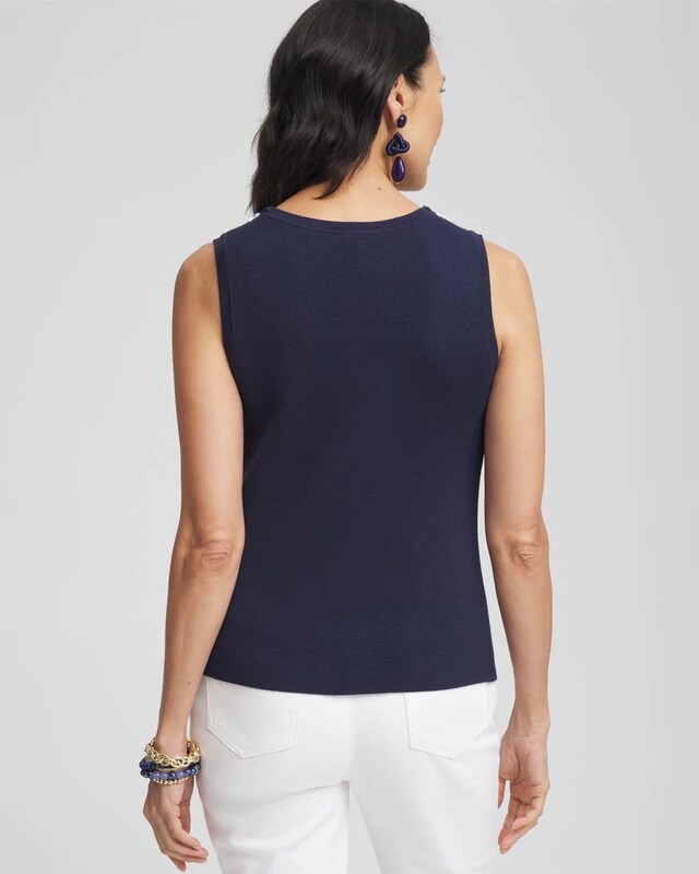 Contrast-Trim Lady Tank - image 3